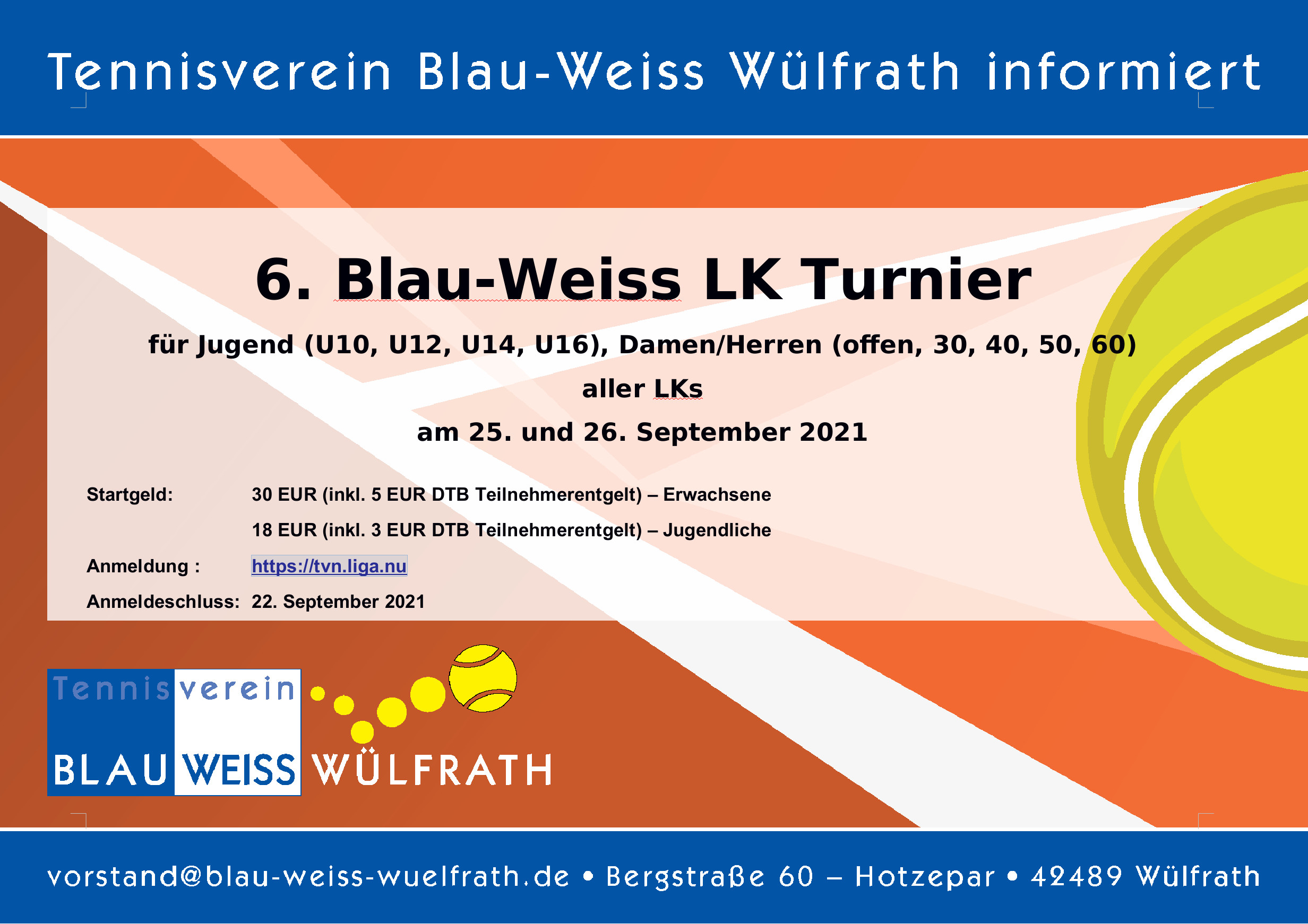 You are currently viewing 6. Blau-Weiss LK-Turnier