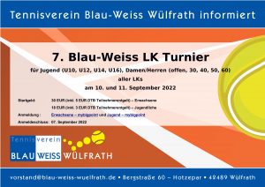 Read more about the article 7. Blau-Weiss LK-Turnier