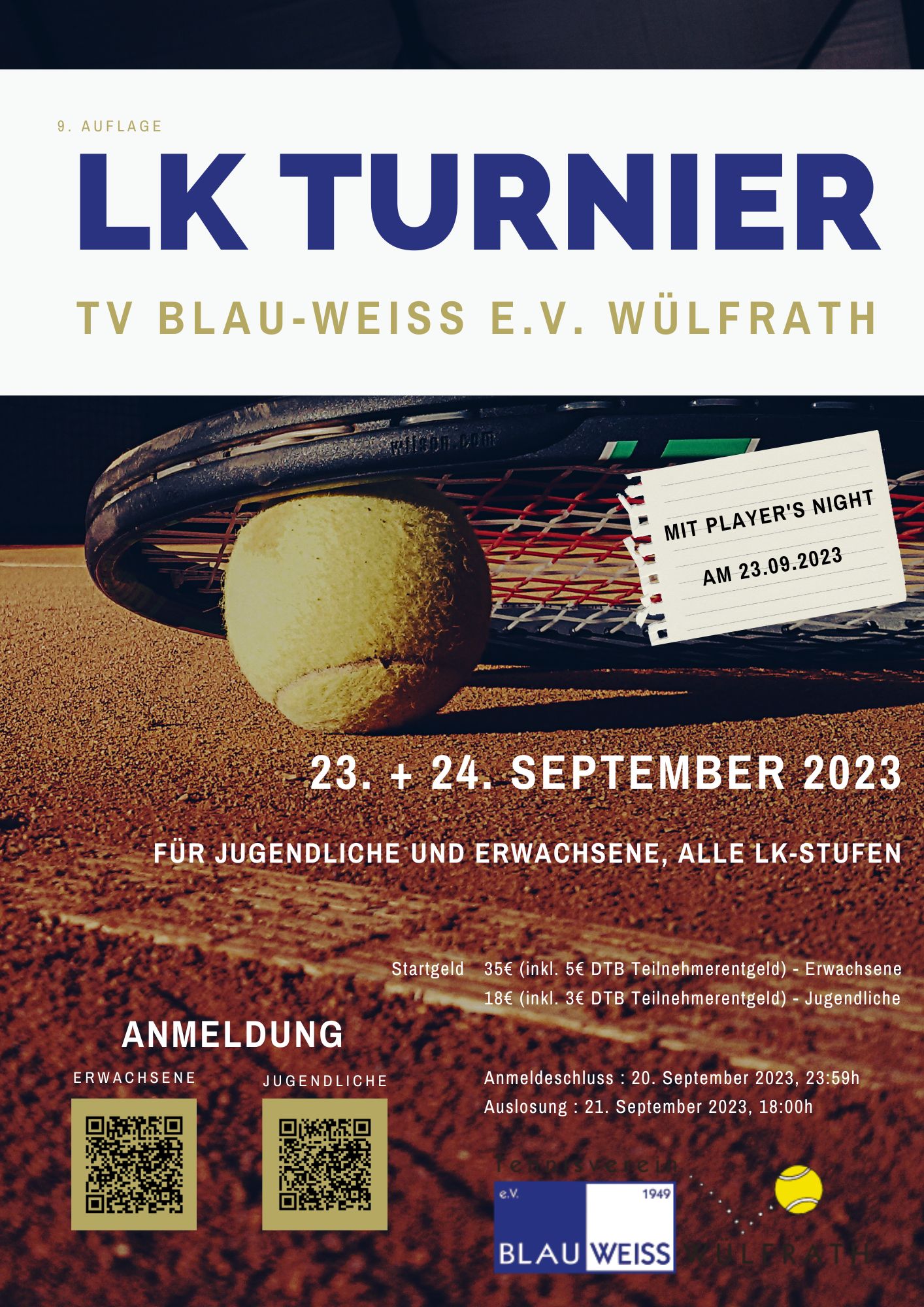 Read more about the article 9. Blau-Weiss LK-Turnier