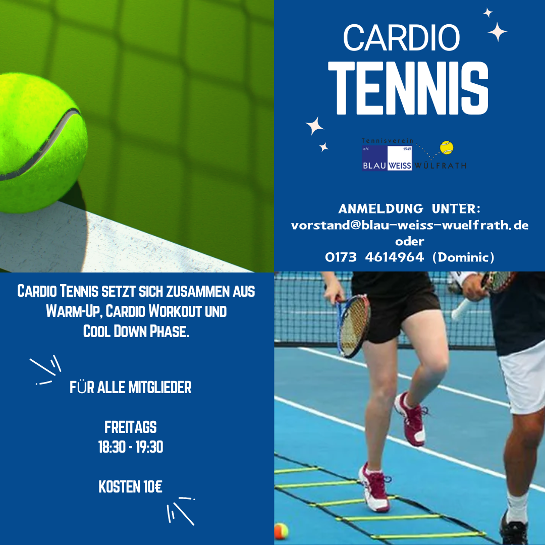 Du betrachtest gerade NEU – Cardio-Tennis bei Blau-Weiss